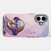 Moderne trendy chique roze geometrische Shakespear Case-Mate iPhone Case (Achterkant (horizontaal))