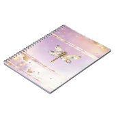 Moderne Trendy Dragonfly Spiral Foto Notitieboek (Linkerzijde)