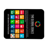 Moderne trendy duurzaamheidsdoelen Inspirerend Magneet (Horizontaal)