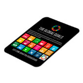 Moderne trendy duurzaamheidsdoelen Inspirerend Magneet (Linkerzijde)