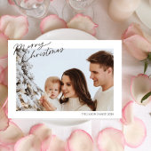 Moderne Trendy eenvoudige kerst collage Foto Feestdagenkaart