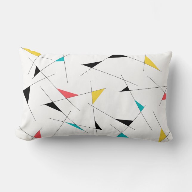 Moderne, trendy, eenvoudige, leuke geometrische gr kussen (Voorkant)