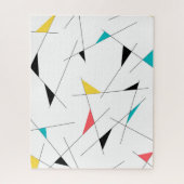 Moderne, trendy, eenvoudige, leuke geometrische gr legpuzzel (Verticaal)