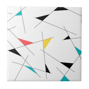 Moderne, trendy, eenvoudige, leuke geometrische gr tegeltje