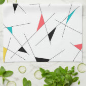 Moderne, trendy, eenvoudige, leuke geometrische gr theedoek (Gevouwen)