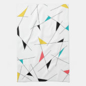 Moderne, trendy, eenvoudige, leuke geometrische gr theedoek (Verticaal)