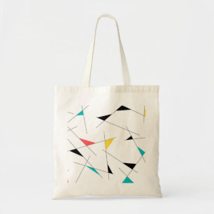 Moderne, trendy, eenvoudige, leuke geometrische gr tote bag