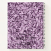 Moderne Trendy Elegante Marmer Goud Notitieboek (Achterkant)