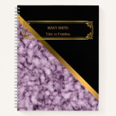 Moderne Trendy Elegante Marmer Goud Notitieboek (Voorkant)