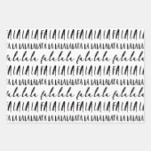 Moderne Trendy FA LA Joyful Zwart-wit Inpakpapier Vel (Voorkant)