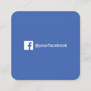 Moderne trendy Facebook sociale media eenvoudige l Contactkaartje
