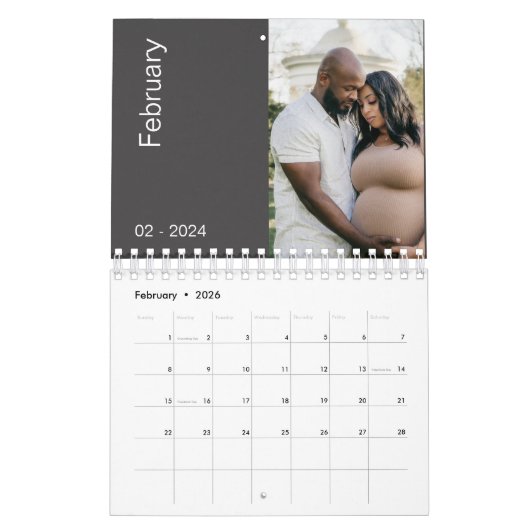 Moderne & Trendy Familie Foto's 2024 Kalender (Feb 2026)