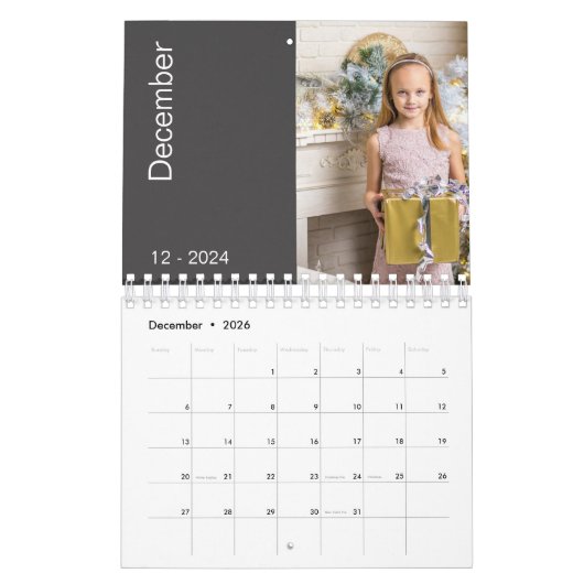Moderne & Trendy Familie Foto's 2024 Kalender (Dec 2026)