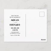  moderne trendy filmrol trouwfoto briefkaart (Achterkant)