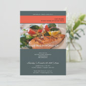 MODERNE TRENDY FOTO GRIJZE WORKSHOP UITNODIGING (Staand voorkant)