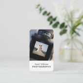 Moderne Trendy Fotograaf Verticaal Visitekaartje (Staand voorkant)