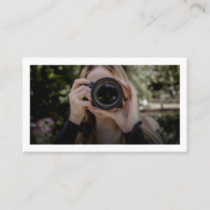 Moderne Trendy fotografiefoto Visitekaartje