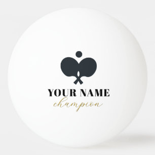 Moderne trendy gepersonaliseerde naam Ping Pong Ba Pingpongbal