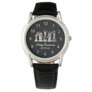 Moderne trendy gepersonaliseerde schaakstukken Ker Horloge