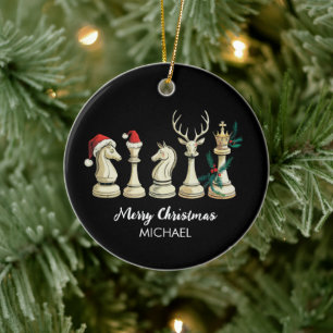 Moderne trendy gepersonaliseerde schaakstukken Ker Keramisch Ornament