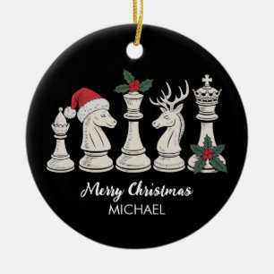 Moderne trendy gepersonaliseerde schaakstukken Ker Keramisch Ornament