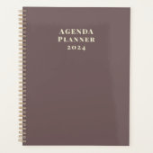 Moderne Trendy Gouden Agenda Planner 2024 (Voorkant)