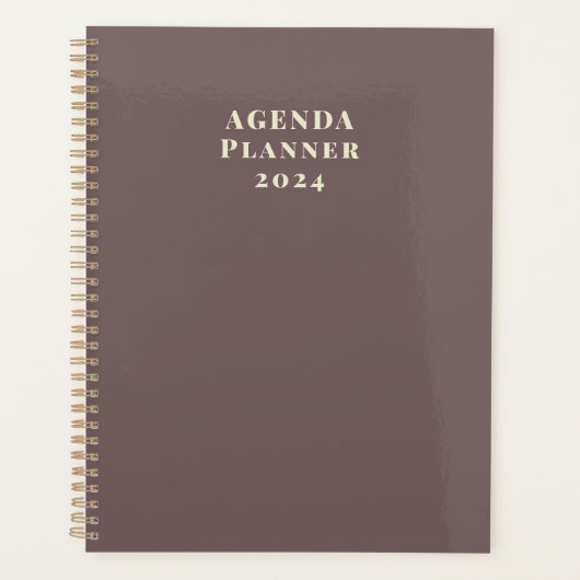Moderne Trendy Gouden Agenda Planner 2024 (Voorkant)