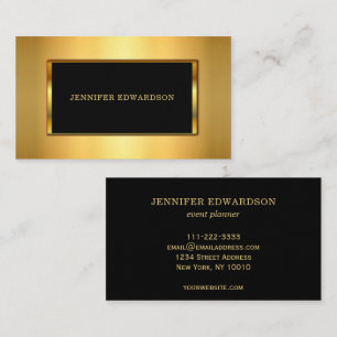 Moderne trendy Gouden Glitter stijlvolle professio Visitekaartje