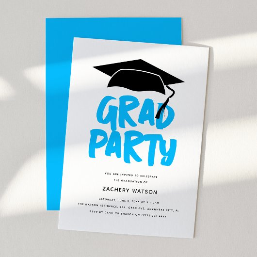 Moderne Trendy GRAD-feest Afstudeerfeest Kaart
