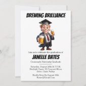 Moderne trendy grappige afstudeeruitnodigingen kaart (Voorkant)