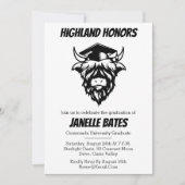 Moderne trendy grappige afstudeeruitnodigingen kaart (Voorkant)