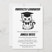 Moderne trendy grappige afstudeeruitnodigingen kaart (Voorkant)