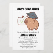 moderne trendy grappige afstudeeruitnodigingen kaart (Voorkant / Achterkant)