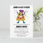 Moderne trendy grappige afstudeeruitnodigingen kaart (Staand voorkant)