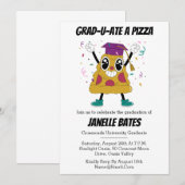 Moderne trendy grappige afstudeeruitnodigingen kaart (Voorkant / Achterkant)