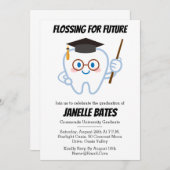 Moderne trendy grappige afstudeeruitnodigingen kaart (Voorkant / Achterkant)