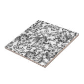 Moderne trendy hand getekend bloempatroon tegeltje (Zijkant)