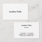 Moderne Trendy Handschrift Professionele Sjabloon Visitekaartje (Voorkant / Achterkant)