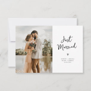 moderne trendy hartscript bruiloft aankondiging