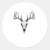 Moderne trendy herten schedel Sticker (Voorkant)