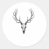 Moderne trendy herten schedel Sticker 2 (Voorkant)