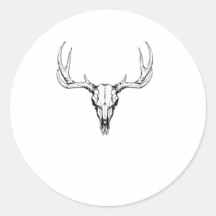 Moderne trendy herten schedel Sticker 3