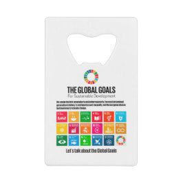 Moderne trendy Inspirerend duurzaamheidsdoelstelli Creditkaart Flessenopener