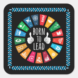 Moderne trendy inspirerende geschenken voor haar H Vierkante Sticker