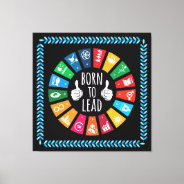 Moderne trendy inspirerende herinneringen voor haa canvas afdruk