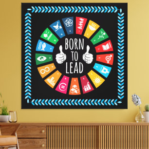 Moderne trendy inspirerende herinneringen voor haa canvas afdruk