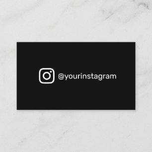 Moderne trendy Instagram sociale media eenvoudige  Contactkaartje