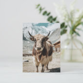 Moderne trendy jak dier feestdagenkaart (Staand voorkant)