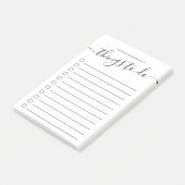 Moderne trendy kalligrafie script dingen om te doe post-it® notes (Schuin)