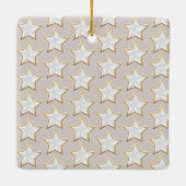 Moderne Trendy Kerst Paar Foto Keramisch Ornament (Achterkant)